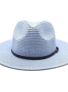 20-color summer foldable wide flat brim straw for sunhat