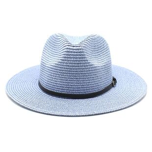 20-color summer foldable wide flat brim straw for sunhat