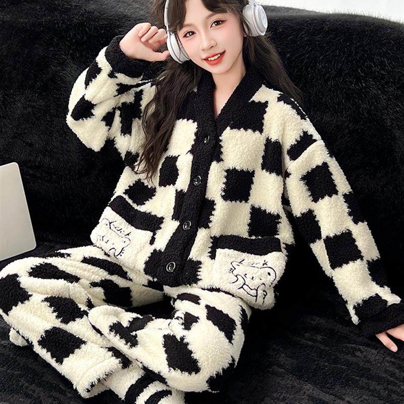 童睡衣2026新款秋冬珊瑚绒大女孩家装法兰绒加厚冬季儿童套装,童装/婴儿装/亲子装,家居服套装,淘宝优惠券,粉丝福利购,淘宝优惠卷