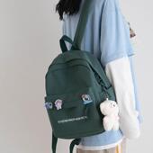 出游小众儿童女母婴双肩大学生书包轻便帆布小型登山包简约背包