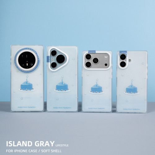 灰岛 钻石蛋糕方形手机壳 双层印花 适用于苹果iPhone17 16 15 14 ProMax 华为Mate70 pura70Pro原创设计 - 封面