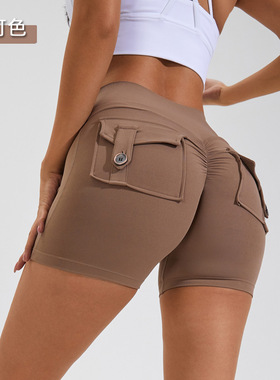 new Sport Shorts Women Elasticity Yoga Pants Cycling Tights