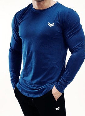 NEW Men Long sleeve T-shirt Man Gym Fitness Running t shirts