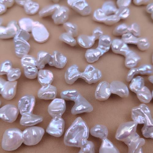 天然蝴蝶结碎银子巴洛克异形散珠淡水珍珠diy饰品手工配件