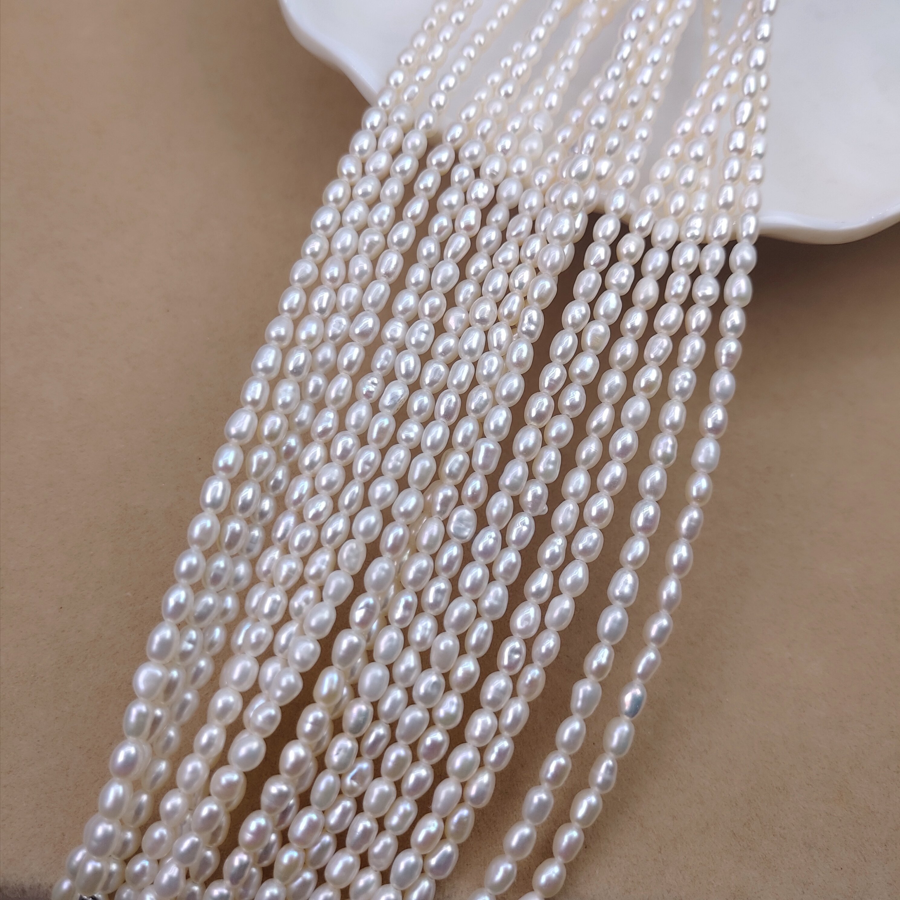 3-3.5mm强光米珠小米珠天然淡水珍珠米形diy手工串珠项链手链材料,珠宝/钻石/翡翠,裸珠,淘宝优惠券,粉丝福利购,淘宝优惠卷