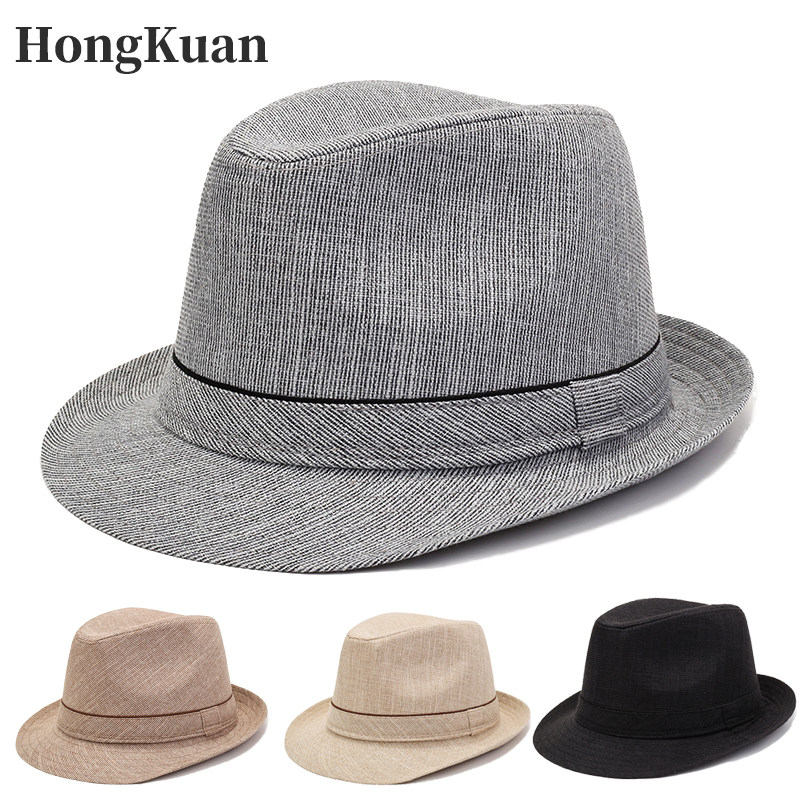 帽子男夏季草帽中老年人爸爸遮阳防晒礼帽老人爷爷老头凉帽夏天