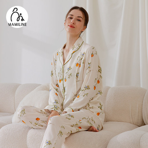 MAMILINE纯棉双层纱四季月子服