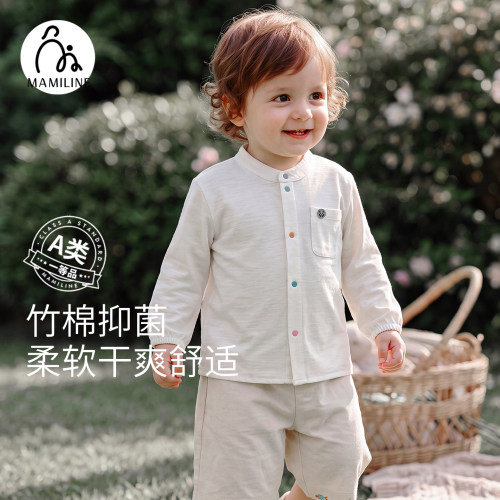 MAMILINE竹棉纱婴童衬衫柔软