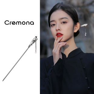 小众设计感发簪女新中式轻奢独特精致后脑勺簪子2025新款爆款发饰