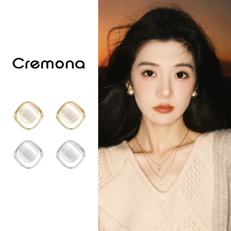 金色镂空方形耳环女士2026新款爆款简约百搭耳钉小众独特精致耳饰,饰品/流行首饰/时尚饰品新,耳环,淘宝优惠券,粉丝福利购,淘宝优惠卷