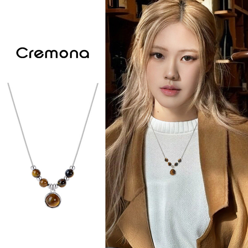 棕色美拉德项链小众独特设计轻奢高级感复古气质颈链2026新款配饰,饰品/流行首饰/时尚饰品新,项链,淘宝优惠券,粉丝福利购,淘宝优惠卷