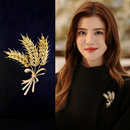 小众设计感麦穗胸针高档奢华气质大衣毛衣配饰轻奢高级感精致别针