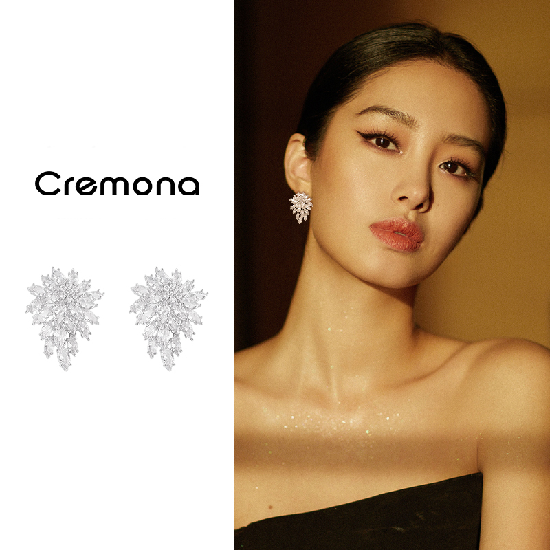 轻奢高级感烟花耳环2025新款爆款