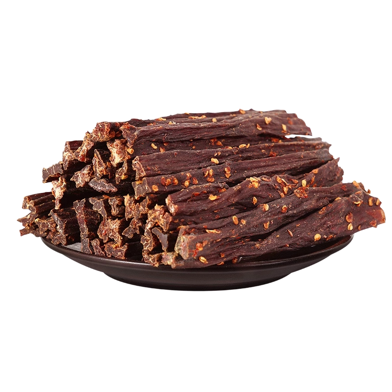 正宗超风干牛肉干零食解馋饿低肉脂非内蒙古减轻肥麻辣官方旗舰店