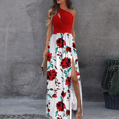 Sleeveless Evening Maxi Dress Prom Robe 无袖晚礼服舞会长袍女