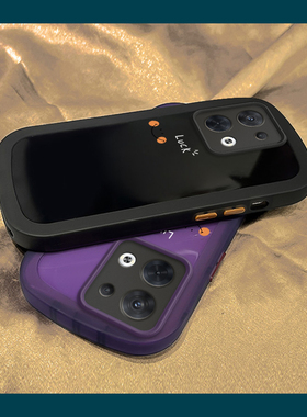 适用opporeno12Pro手机壳透明硅胶奢华reno8pro全包防摔luck笑脸Reno11pro简约圆边x7p风潮牌可爱9pro+网红女