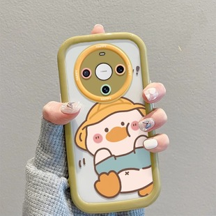 软保护套全包m40E网红女防摔m30曲屏小鸭 可爱卡通mat50pro 适用华为mate70Pro手机壳新款 硅胶奶油mate60Pro