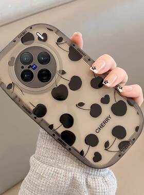 适用vivox200pro手机壳新款x100s硅胶防摔s19pro樱桃网红女透黑x90pro+软高级感x200mini保护套全包超薄x80pr