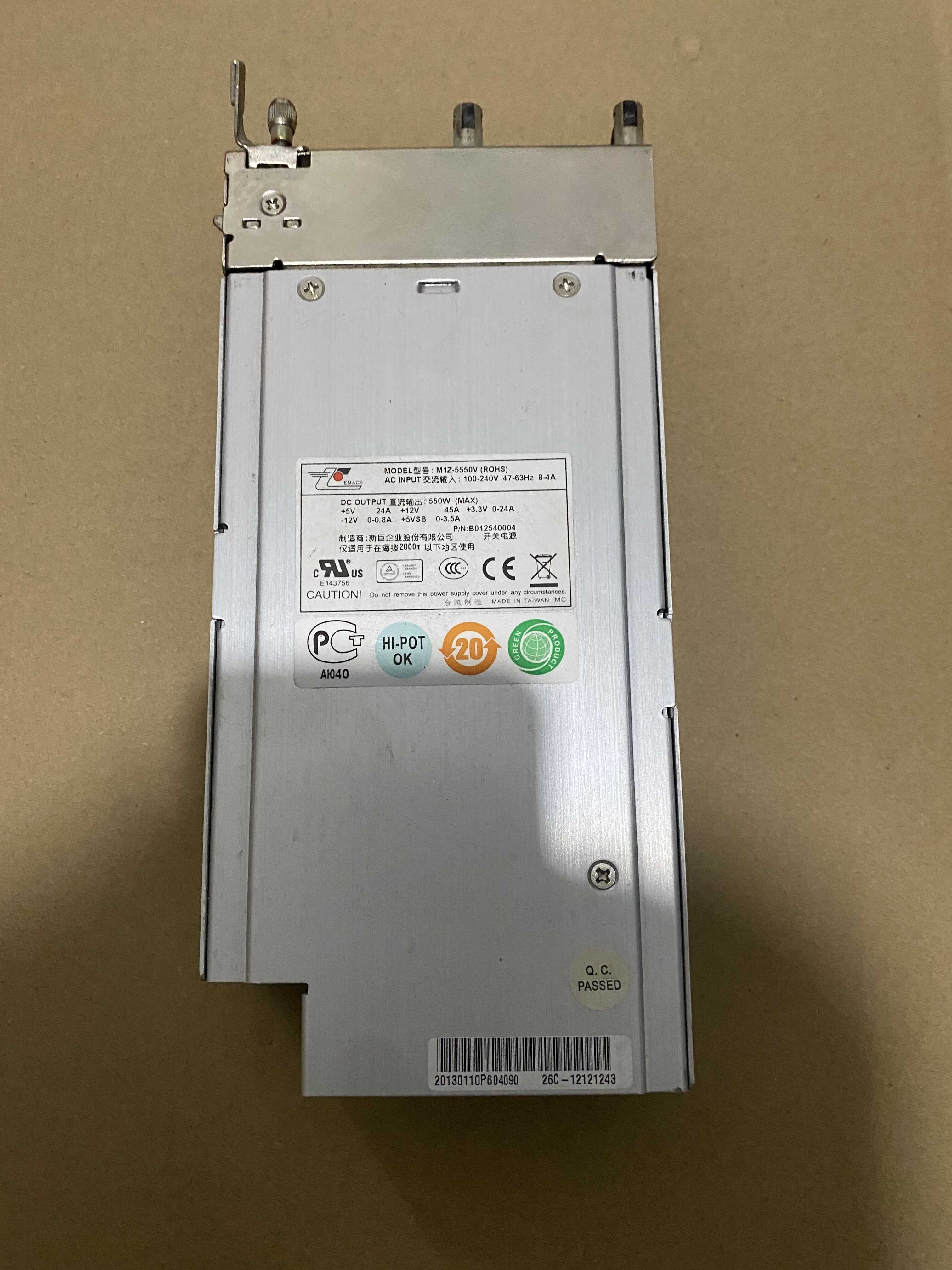 原装正品新巨M1Z-5550V服务器1+1热插拔冗余电源模块M1Z2-5550V3V-封面