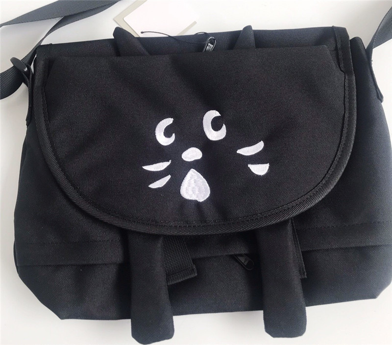thumbnail for Korean and Japanese Trendy Surprise Cat Street Style Large Capacity Cute Graffiti Fashion Crossbody Bag Shoulder Bag Student ins Versatile