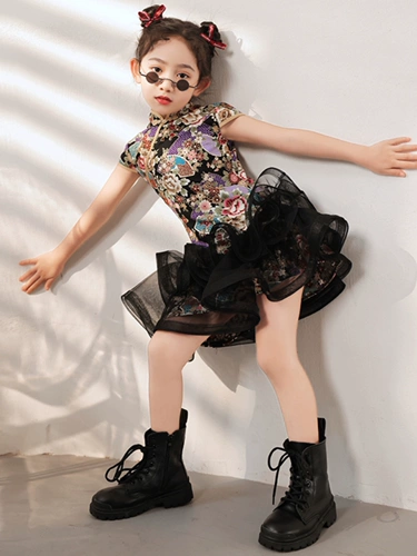 Ципао, манекен головы, детский костюм, летнее платье, новая коллекция, китайский стиль