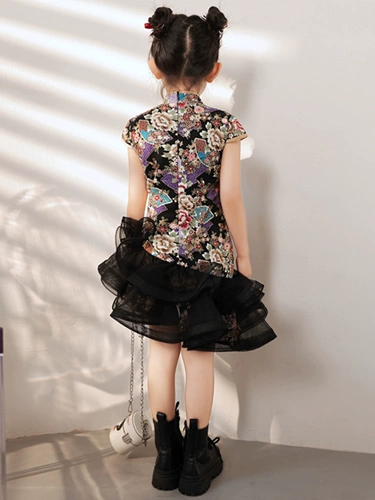 Ципао, манекен головы, детский костюм, летнее платье, новая коллекция, китайский стиль