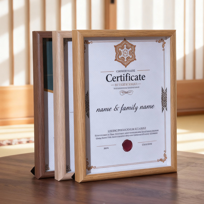 高档立体中空证书相框a4寸a5奖状展示框定制5 6寸7寸8寸10寸空框
