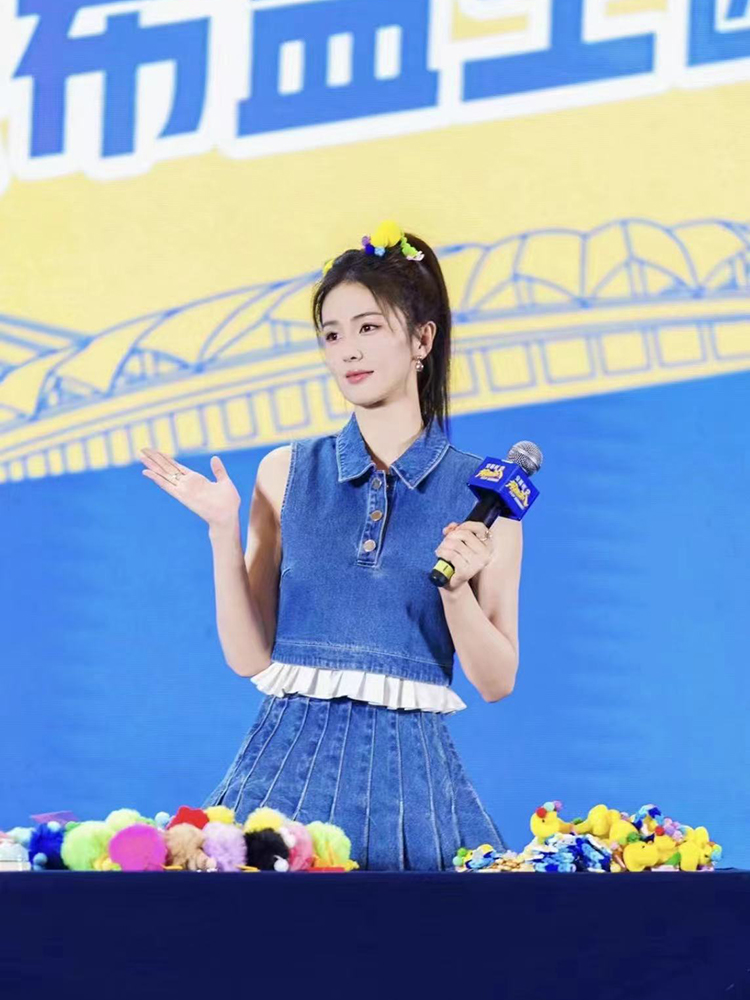 shushu美式上衣拼接无袖上衣