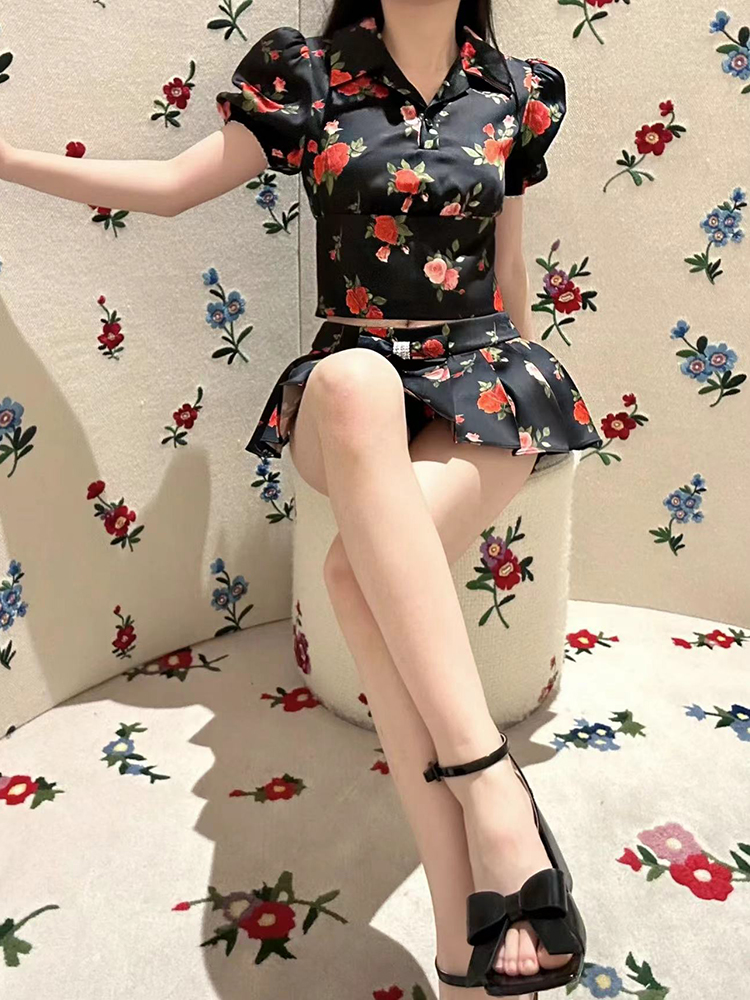 玫瑰的故事刘亦菲同款甜美短袖