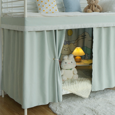 新款大学生宿舍下铺梭织隐私床帘