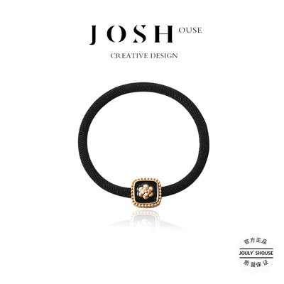 气质简约扎发发圈ins优雅玫瑰花小香风发绳扎发耐用高弹力皮筋