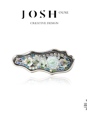 法式气质复古山茶花珍珠发卡女精致优雅刘海侧边鸭嘴夹日常发饰