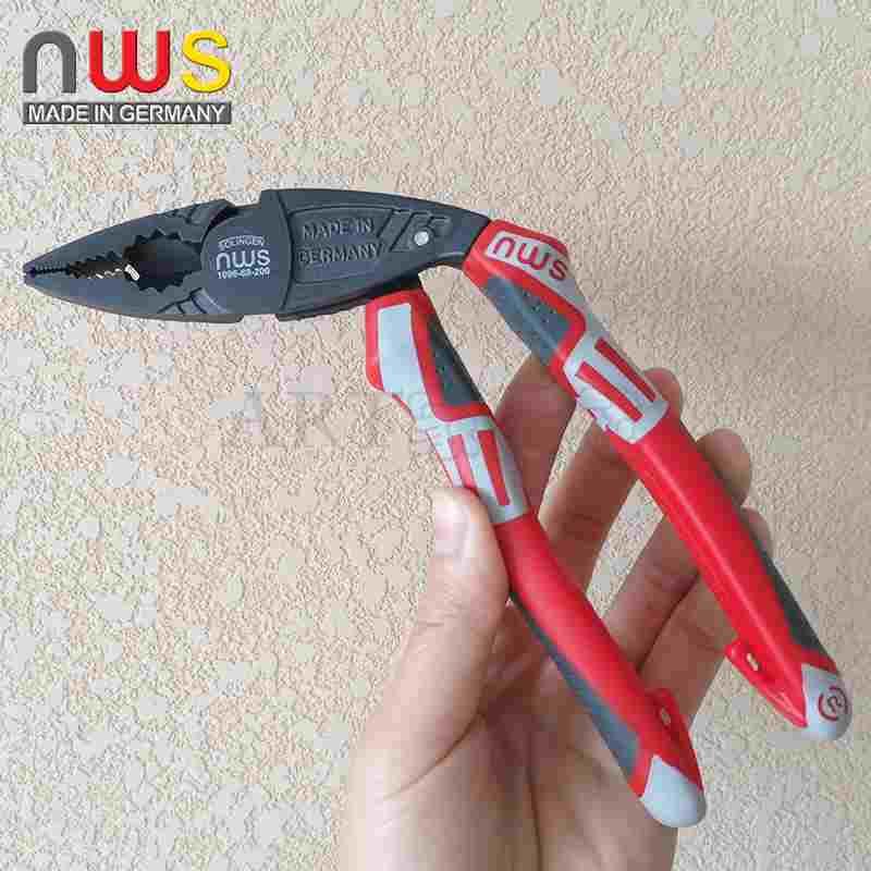 德国NWS钢丝钳歪头老虎钳子7寸8寸多功能省力电工专用尖嘴钳进口