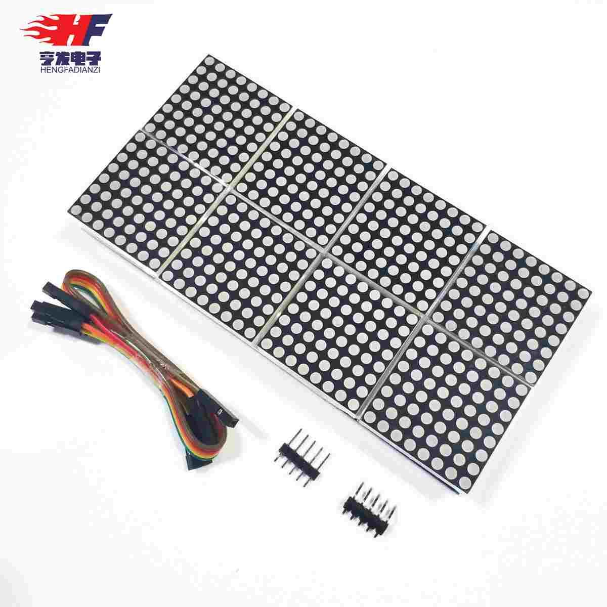 MAX7219点阵模块 8点阵2*4显示屏模块 单片机控制驱动模块