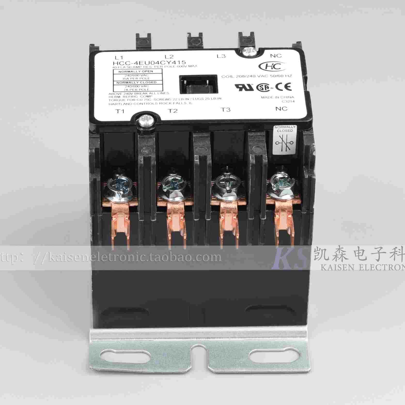 208V-240V 40A HCC-4EU04CY Hartland Controls三开一闭 接触器