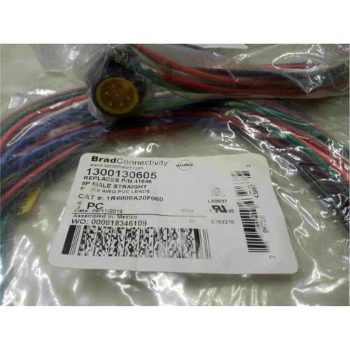 1300130605 【CONN RCPT MALE 6POS 1.83M 16AWG】