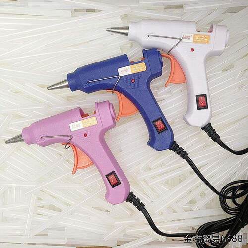 热熔胶枪7mm胶棒手工diy家用工具小号多色胶枪高粘热熔胶棒棒胶枪