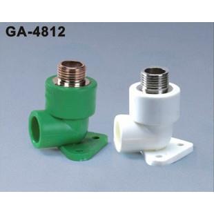 奇爱牌PPR 带座外牙弯头 PPR外螺纹弯头 外牙带座弯 4分 6分