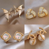 耳环女小众轻奢高级感耳饰 气质适合夏天 仿珍珠耳钉2025新款 爆款