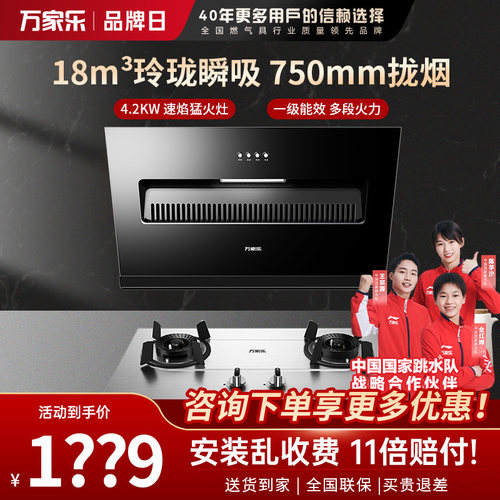 万家乐18立方高效瞬吸燃气灶套装
