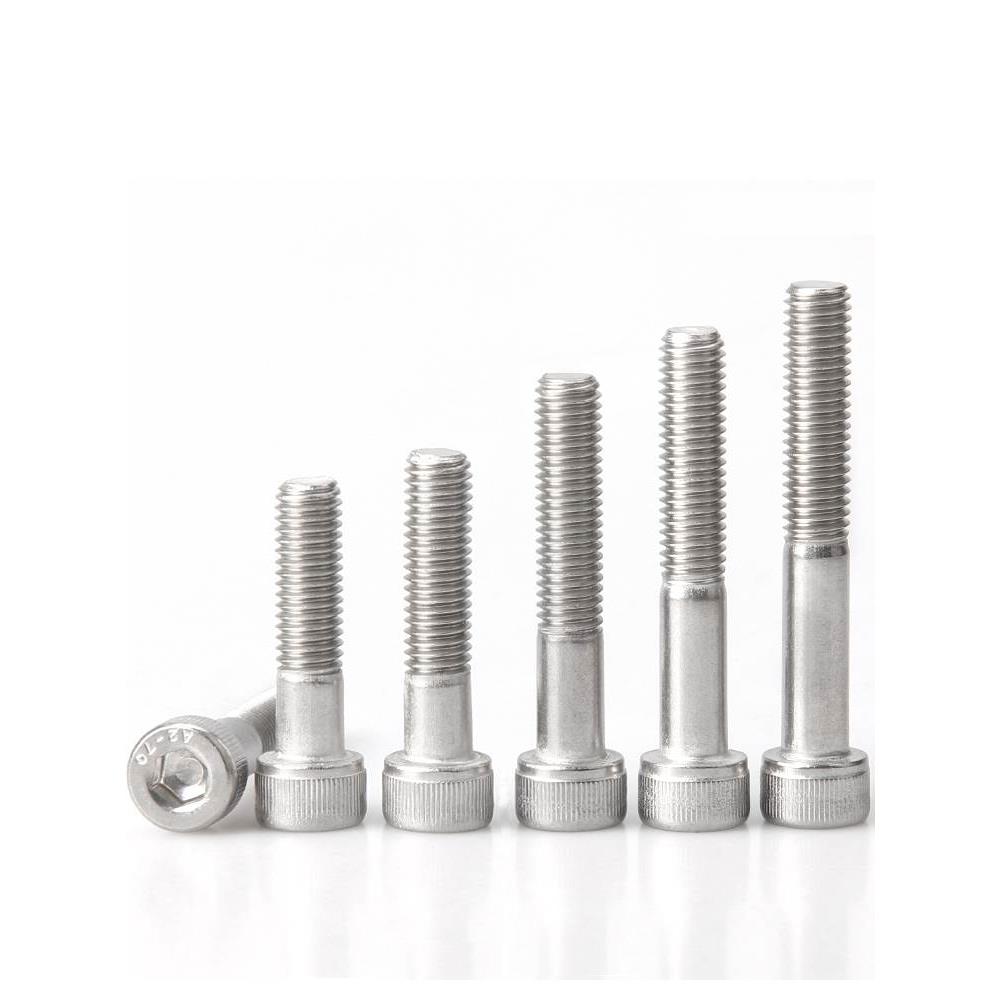 304不锈钢加长半牙内六角螺丝M4M5*x55x60x65x70x75x80x85/90-100