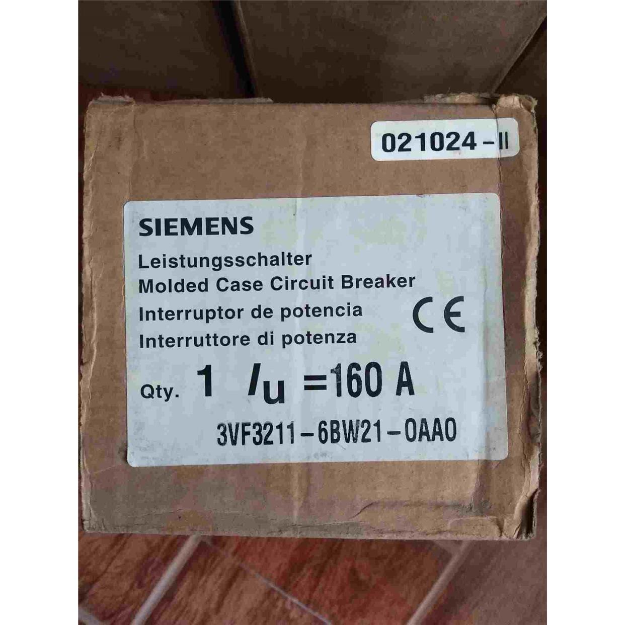 断路器3VF3211-6BW21-0AA0 160A 3P 现货