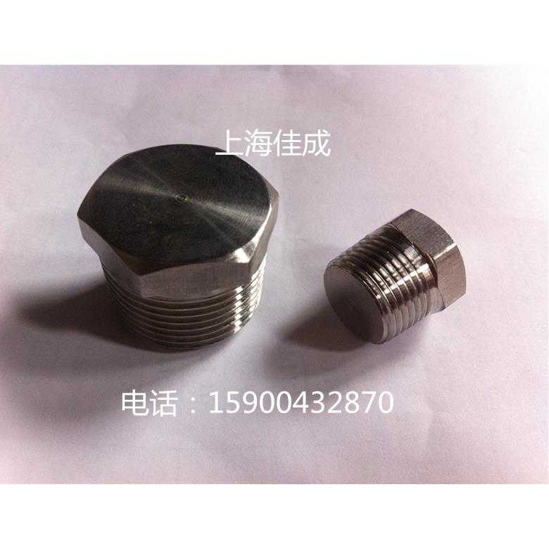 不锈钢304外六角堵头管堵油塞PT1/8PT1/4PT3/8PT1/2PT3/4量大优惠