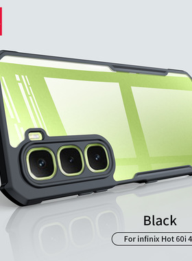 XUNDD 适用infinix hot 60i 4g手机壳新款气囊防摔透明保护壳软边硬壳