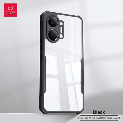 XUNDD 适用XiaomiPocoX8ProMax 5G手机壳新款气囊防摔红米turbo5Max透明保护壳TPU边框PC后盖