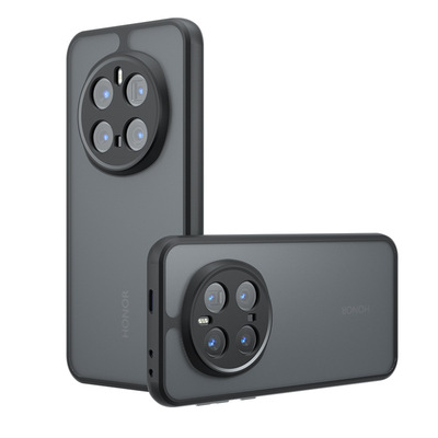 适用荣耀magic8pro手机壳新款magic8保护套气囊防摔全包镜头高端透明外壳磁吸带支架不黄