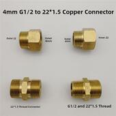 1.5到外线4点G1 高压清洗机管改装 洗车机管加长转换接头内线M22