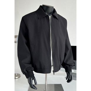 bomber飞行夹克男款春秋季美式软壳冲锋衣外套立领短款翻领棒球服