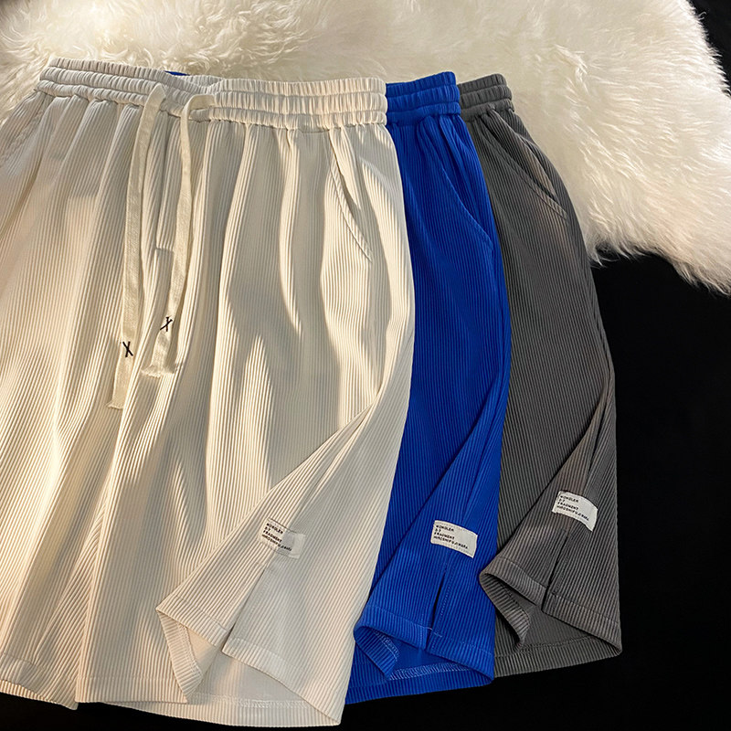 冰丝短裤男士夏季美式高街薄款大裤衩潮牌运动篮球宽松五分裤子男