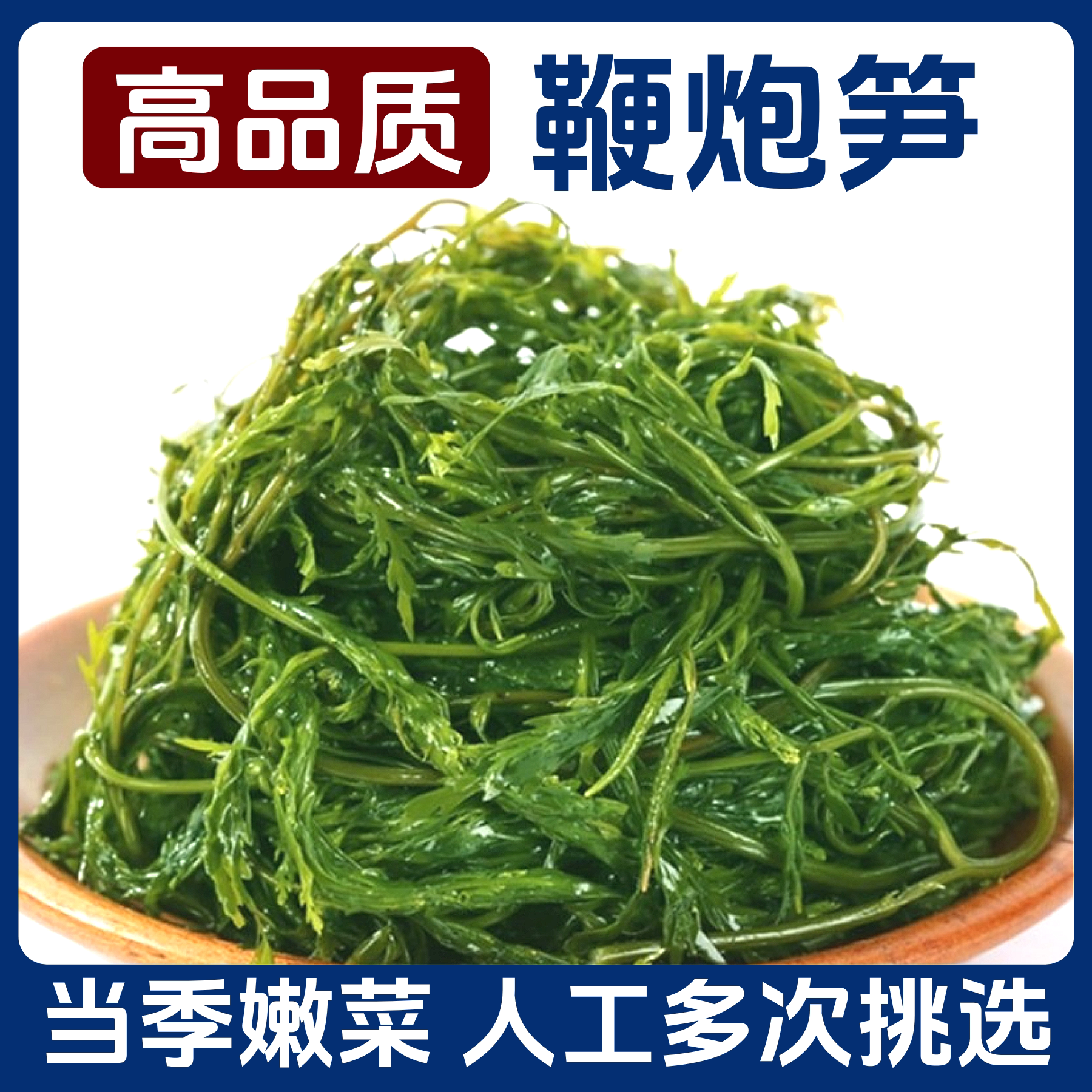 鞭炮笋海笋长寿菜凉拌菜海草藻菜脆爽火锅食材盐渍马尾藻羊栖菜